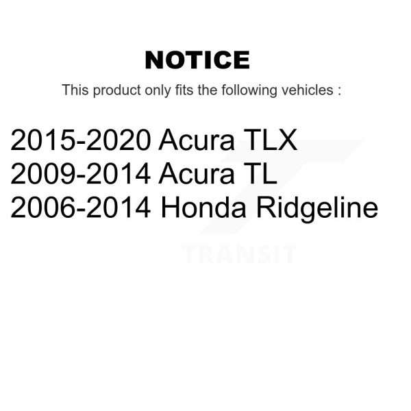 [Front] Ceramic Disc Brake Pads NWF-PTC1584 For Acura Honda Ridgeline TLX TL - Image 2
