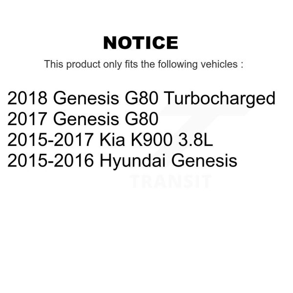 [Front] Semi-Metallic Disc Brake Pads PPF-D1799 For Hyundai Genesis G80 Kia K900 - Image 2