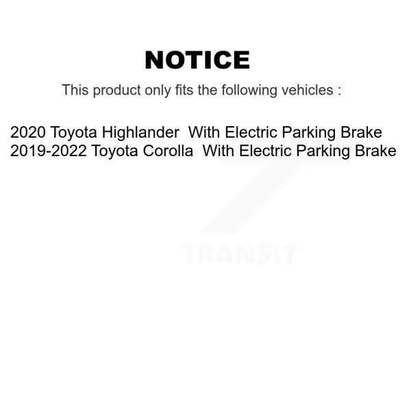 [Rear] Semi-Metallic Disc Brake Pads PPF-D2183 For Toyota Corolla Highlander - Image 2