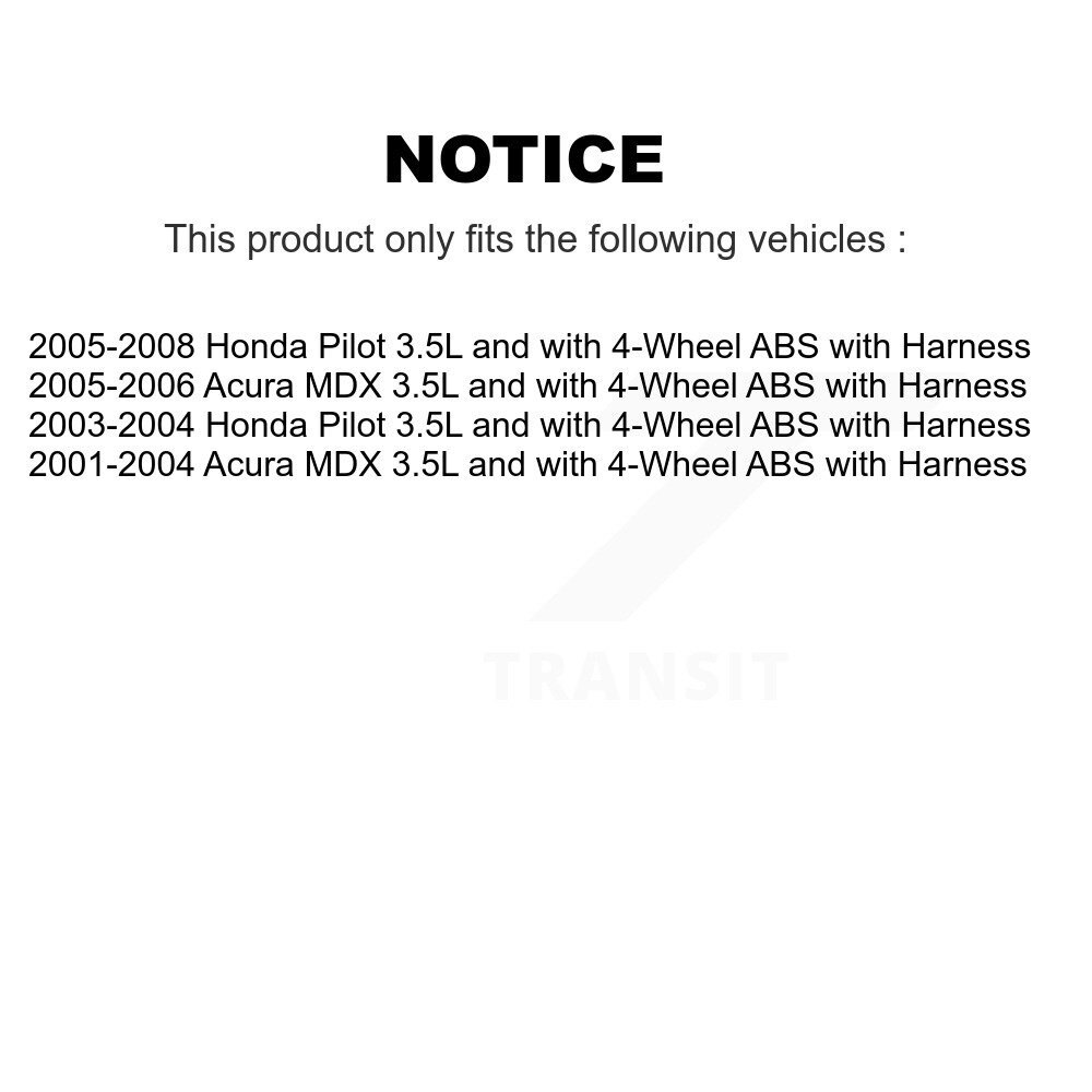 Rear Right ABS Wheel Speed Sensor SEN-2ABS0168 for Honda Pilot, Acura MDX - Image 2