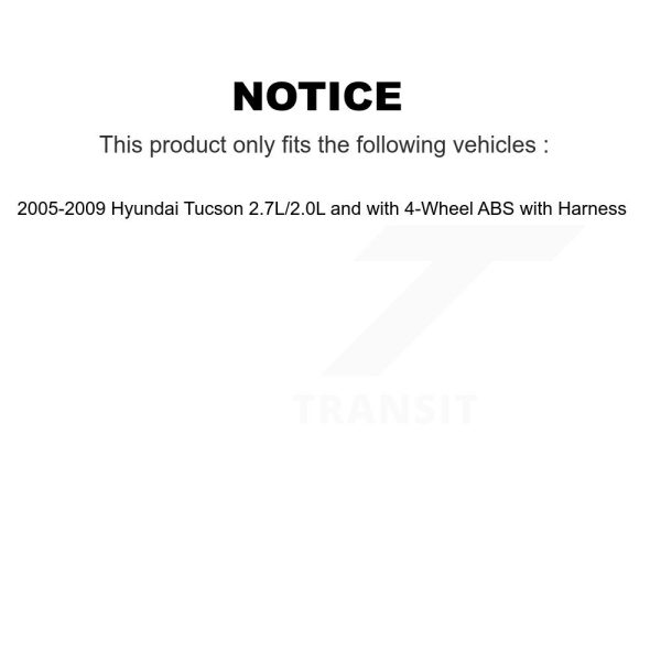 [Front Right] ABS Wheel Speed Sensor SEN-2ABS0383 For Hyundai Tucson - Image 2
