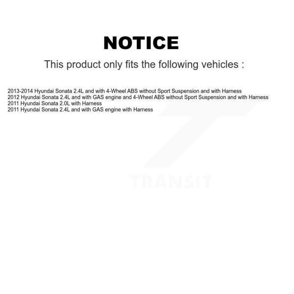 [Front Left] ABS Wheel Speed Sensor SEN-2ABS0560 For Hyundai Sonata - Image 2