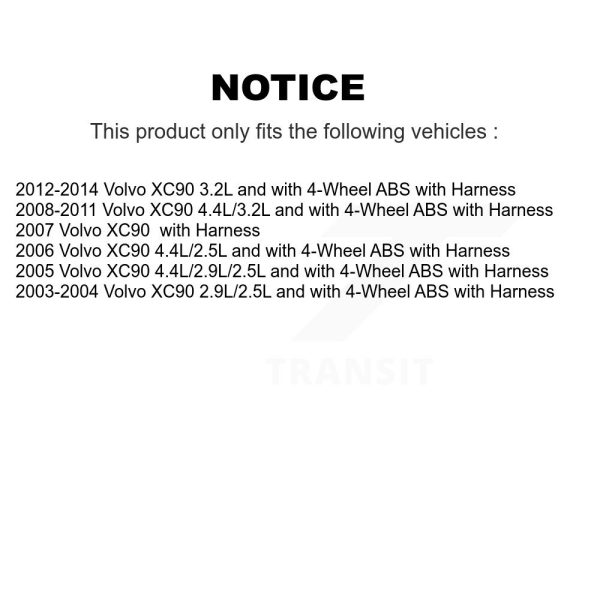 [Rear Right] ABS Wheel Speed Sensor SEN-2ABS0875 For Volvo XC90 with Harness - Image 2