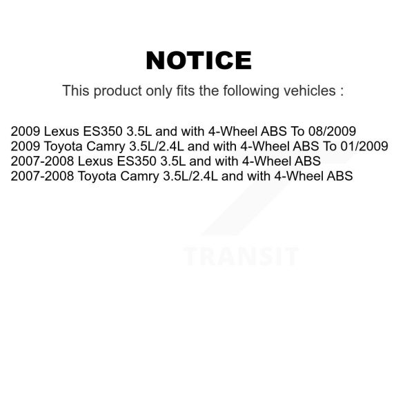 [Rear Left] ABS Wheel Speed Sensor Wiring Harness SEN-2ABS0939 For Toyota Camry - Image 2