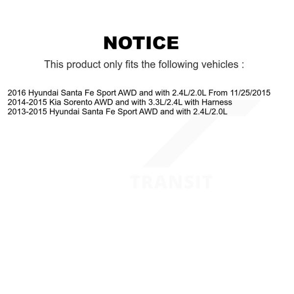 [Rear Right] ABS Wheel Speed Sensor SEN-2ABS1004 For Hyundai Santa Fe Sport Kia - Image 2