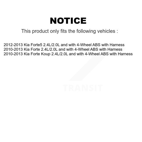 [Front Left] ABS Wheel Speed Sensor SEN-2ABS1286 For Kia Forte Koup Forte5 - Image 2