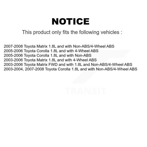 [Rear Left] ABS Wheel Speed Sensor Wiring Harness SEN-2ABS1342 For Toyota Matrix - Image 2