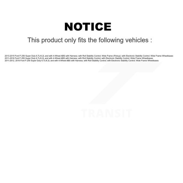 [Rear Right] ABS Wheel Speed Sensor SEN-2ABS2390 For Ford F-350 Super Duty F-250 - Image 2