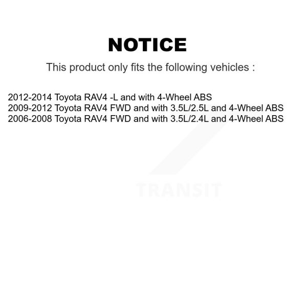 [Rear Left] ABS Wheel Speed Sensor Wiring Harness SEN-2ABS2441 For Toyota RAV4 - Image 2