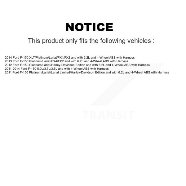 [Rear Left] ABS Wheel Speed Sensor SEN-2ABS2466 For Ford F-150 with Harness - Image 2