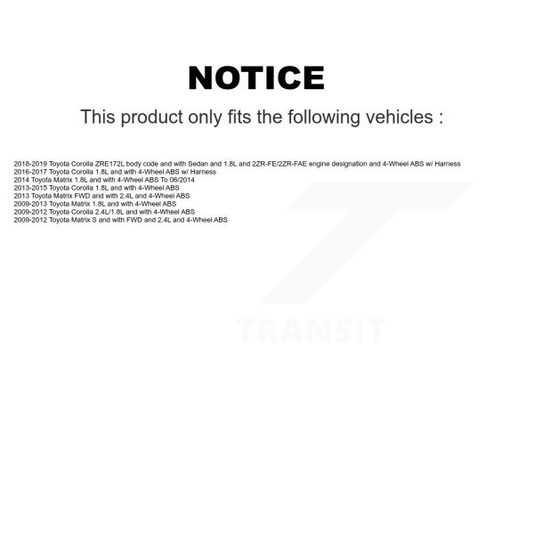 [Rear Right] ABS Wheel Speed Sensor Wiring Harness SEN-2ABS2479 For Toyota - Image 2