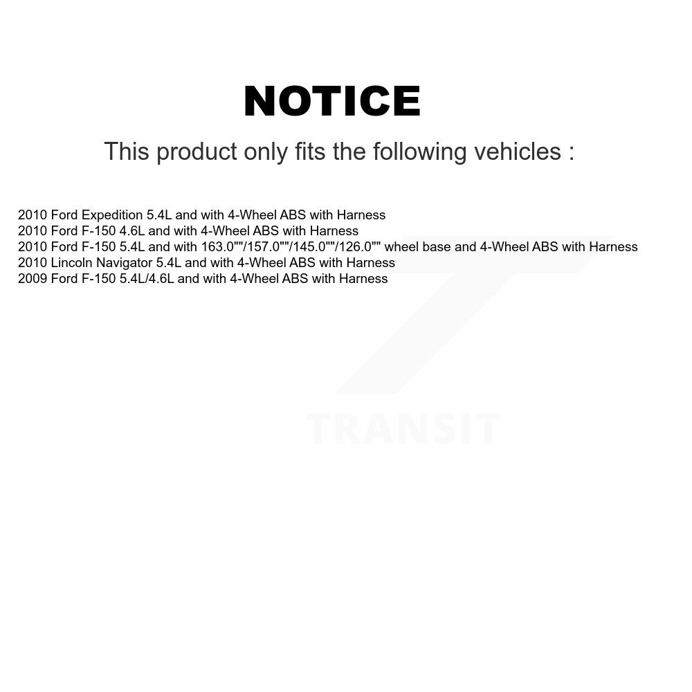 ABS Wheel Speed Sensor SEN-2ABS2572 For Ford F-150 Expedition Lincoln - Image 2