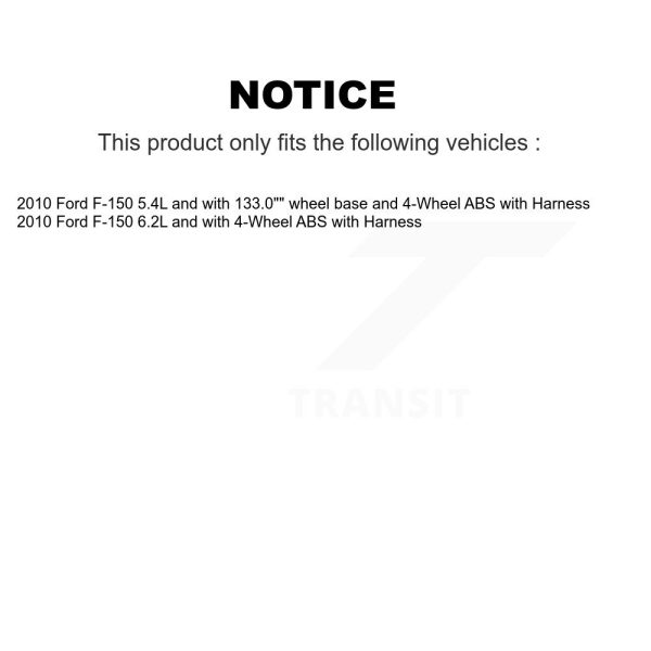 [Rear Left] ABS Wheel Speed Sensor SEN-2ABS2585 For Ford F-150 with Harness - Image 2