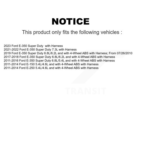[Front Left] ABS Wheel Speed Sensor SEN-2ABS2594 For Ford E-350 Super Duty E-250 - Image 2