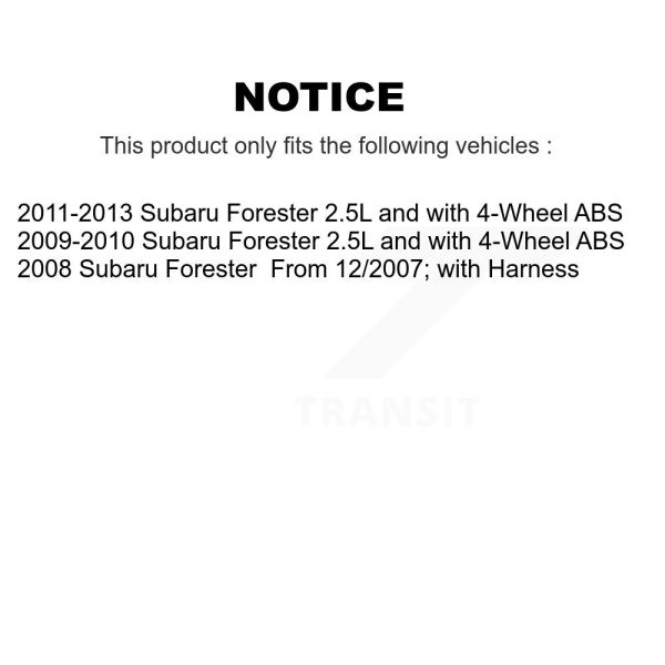 [Rear Right] ABS Wheel Speed Sensor SEN-2ABS2640 For Subaru Forester - Image 2