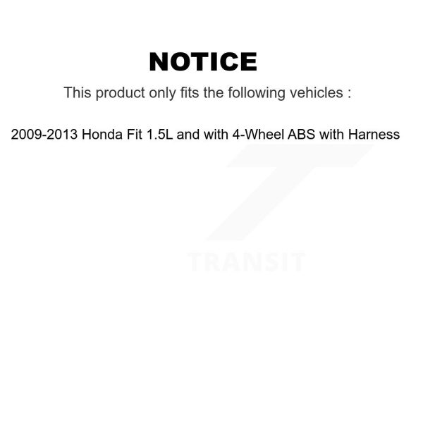 [Rear Left] ABS Wheel Speed Sensor SEN-2ABS2652 For 09-13 Honda Fit with Harness - Image 2