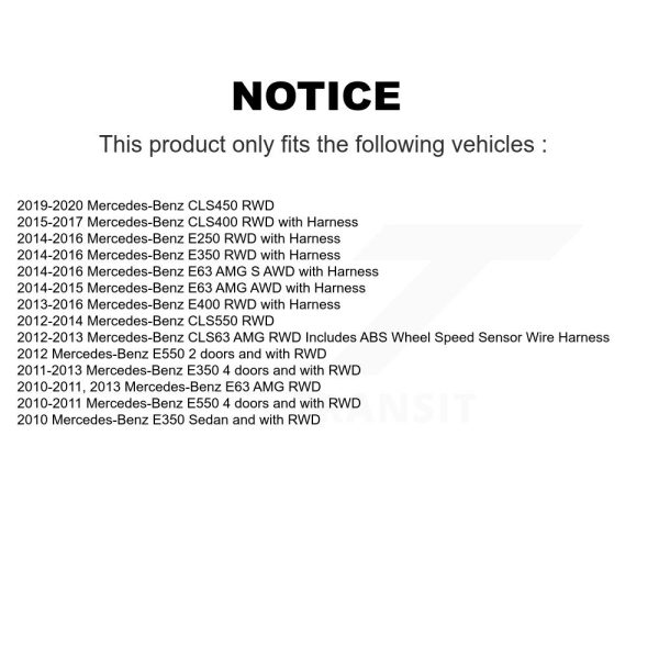ABS Wheel Speed Sensor SEN-2ABS2683 For Mercedes-Benz E350 E400 E550 E250 E63 - Image 2