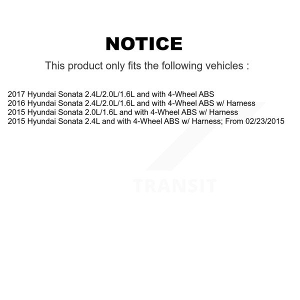 [Rear Right ABS Wheel Speed Sensor Wiring Harness SEN-2ABS3158 - Image 2