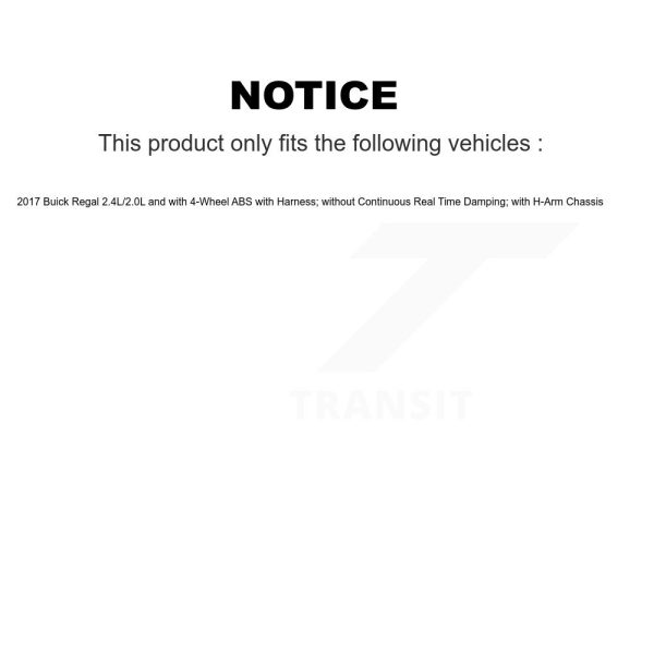 [Rear Left] ABS Wheel Speed Sensor SEN-2ABS3345 For Buick Regal - Image 2