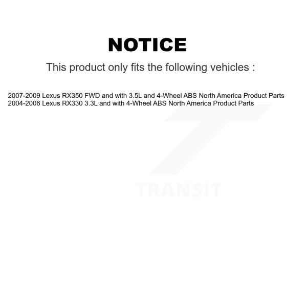 [Rear Left] ABS Wheel Speed Sensor Wiring Harness SEN-2ABS4849 For Lexus RX350 - Image 2