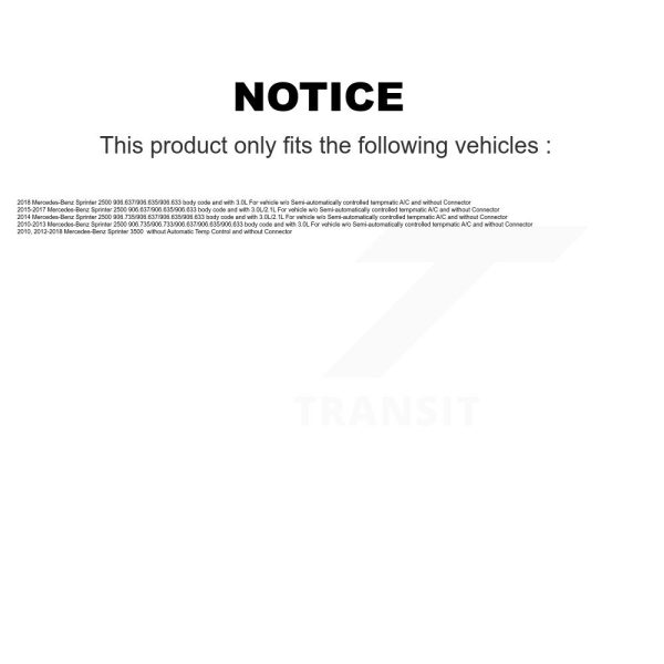 HVAC Blower Motor Control Module SEN-2BMR0177 For Mercedes-Benz Sprinter 2500 - Image 2