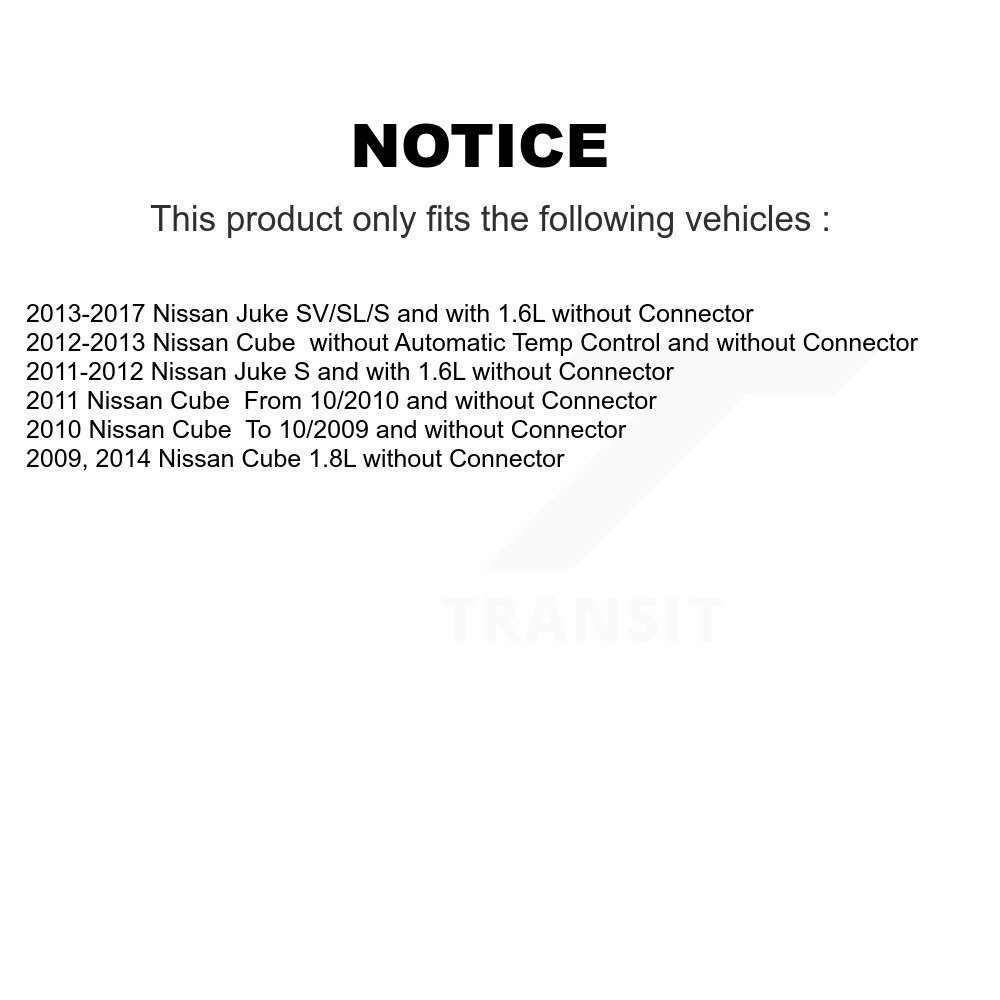 HVAC Blower Motor Resistor SEN-2BMR0217 For Nissan Juke Cube - Image 2