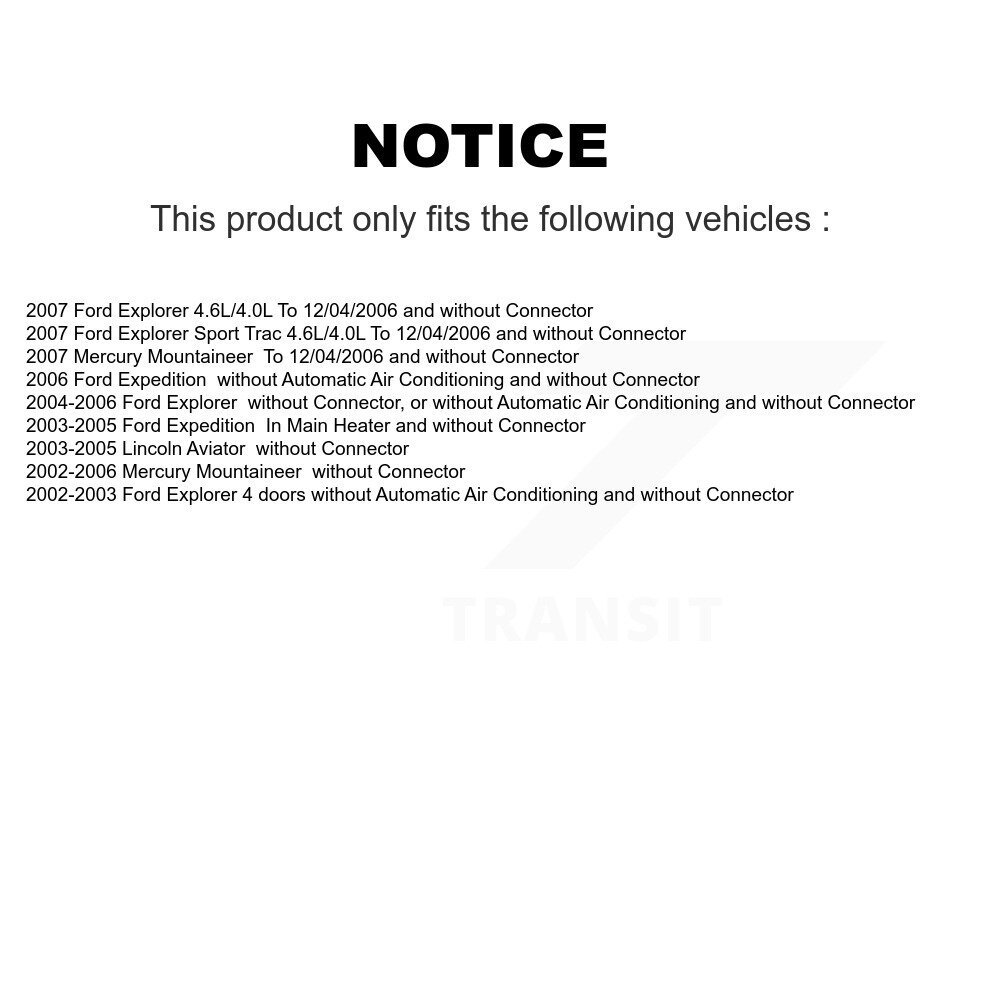 HVAC Blower Motor Resistor SEN-2BMR0292 For Ford Explorer Expedition Sport - Image 2