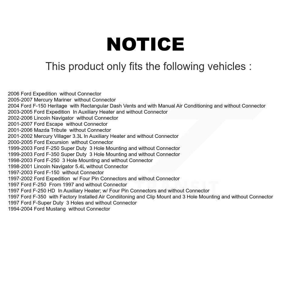 HVAC Blower Motor SEN-2BMR0293 For Ford F-150 Mustang Escape F-350 Super Duty - Image 2