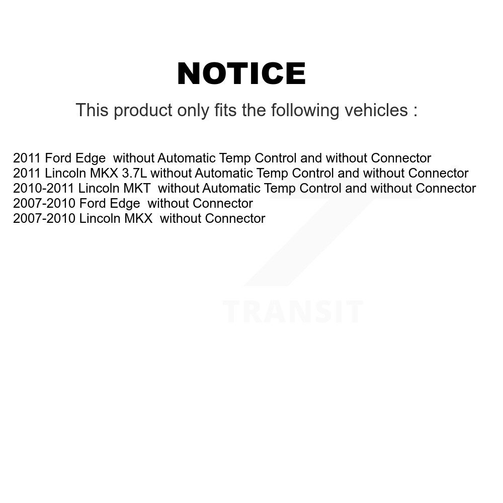 HVAC Blower Motor Resistor SEN-2BMR0473 For Ford Edge Lincoln MKX MKT - Image 2