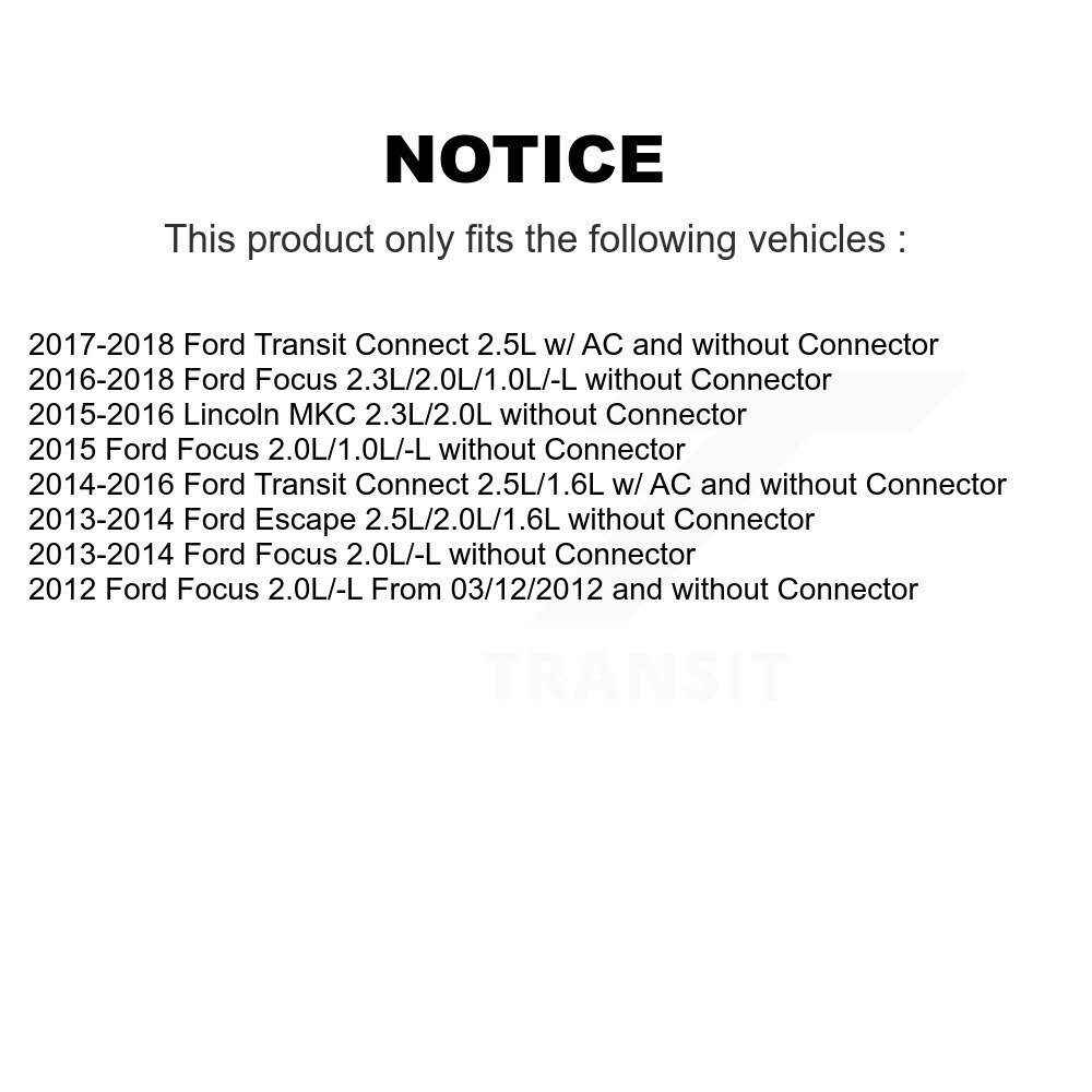 HVAC Blower Motor SEN-2BMR0590 For Ford Focus Escape Transit Connect Lincoln - Image 2