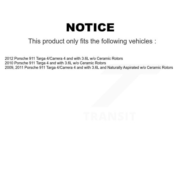 [Front] Brake Pads Wear Sensor SEN-2BWS0024 For Porsche 911 w o Ceramic Rotors - Image 2