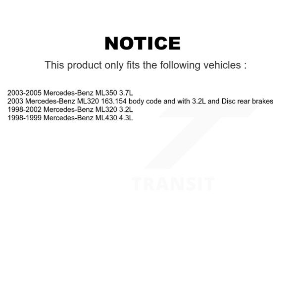 [Rear] Brake Pads Wear Sensor SEN-2BWS0103 For Mercedes-Benz ML320 ML350 ML430 - Image 2