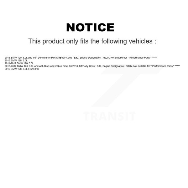 [Front] Brake Pads Wear Sensor SEN-2BWS0251 For BMW 128i 125i - Image 2
