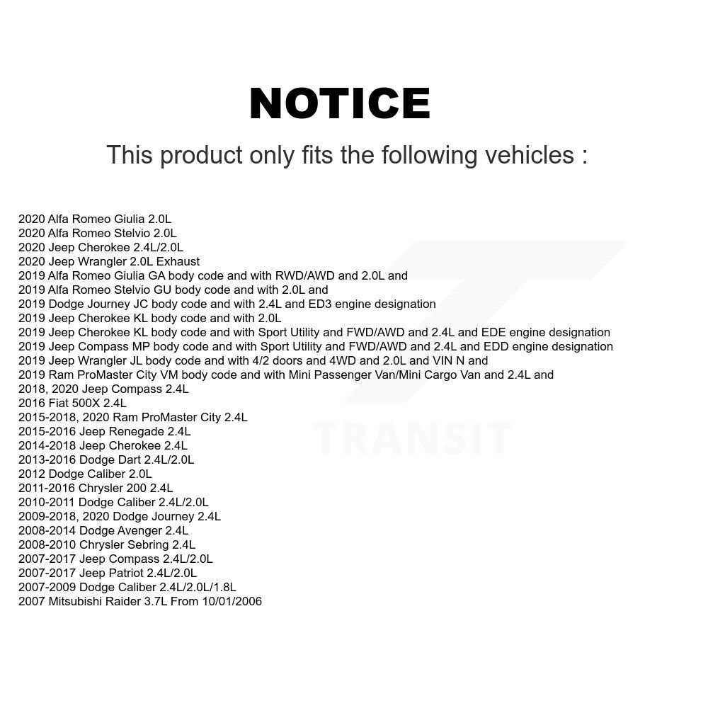 Engine Position Sensor SEN-2CAM0368 For Jeep Dodge Journey Cherokee Compass - Image 2