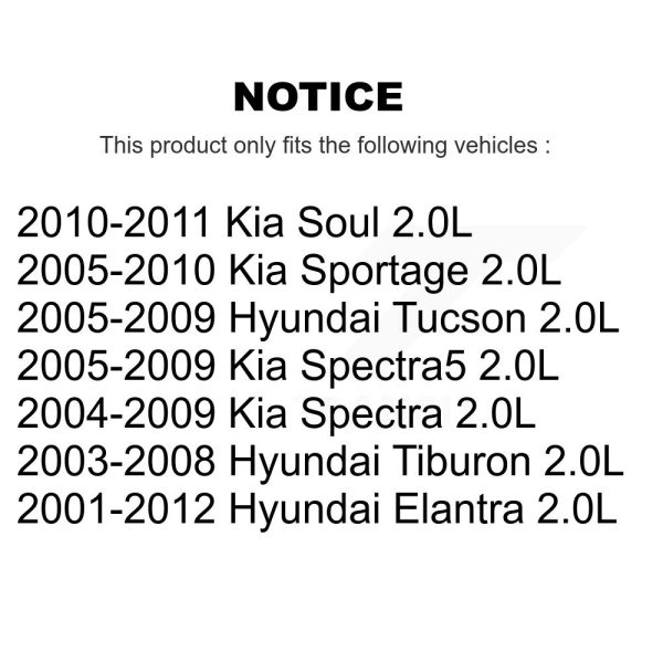 Engine Crankshaft Position Sensor SEN-2CRK0035 For Hyundai Elantra Kia Tucson - Image 2