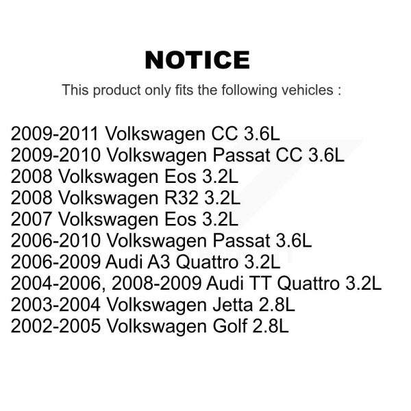 Engine Crankshaft Position Sensor SEN-2CRK0082 For Volkswagen Jetta Golf Eos - Image 2