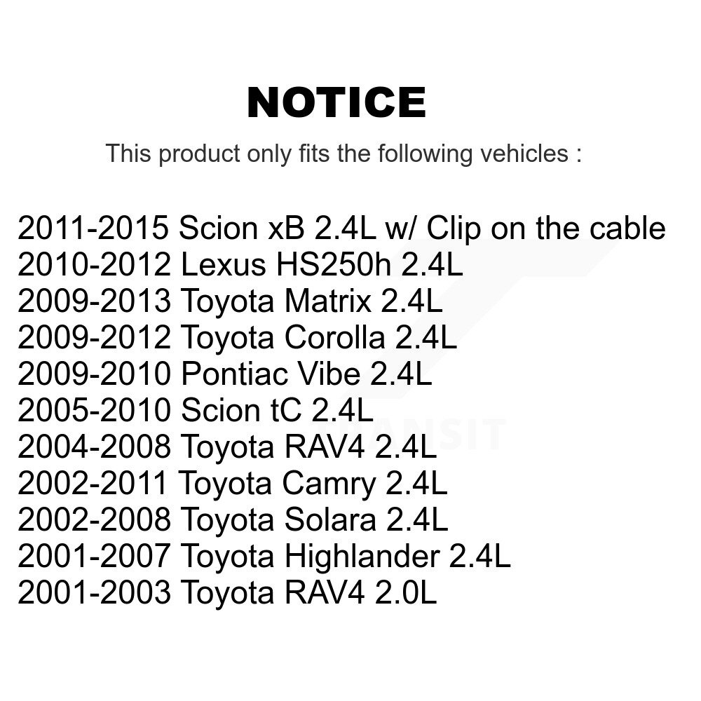 Engine Crankshaft Position Sensor SEN-2CRK0296 For Toyota Corolla Camry RAV4 - Image 2