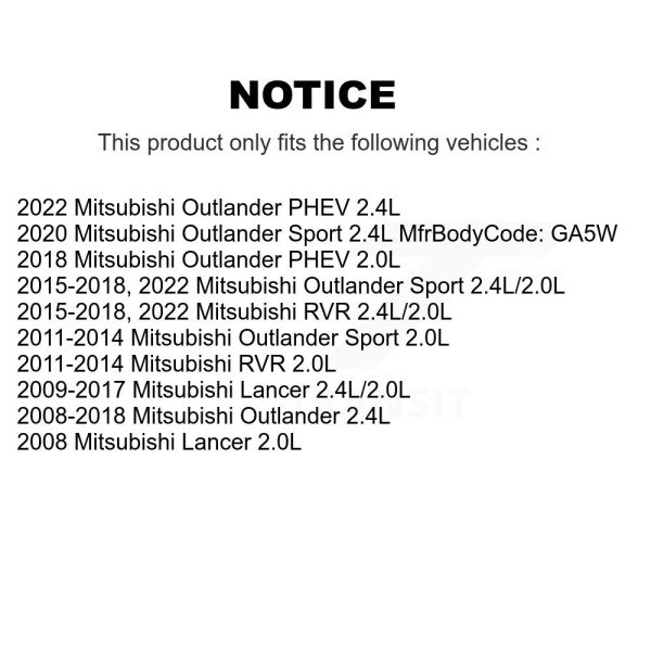 Engine Crankshaft Position Sensor SEN-2CRK0342 For Mitsubishi Outlander RVR - Image 2