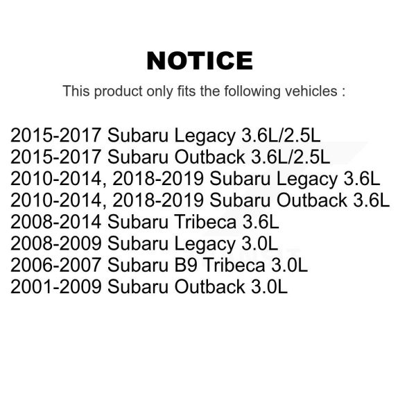 Engine Crankshaft Position Sensor SEN-2CRK0343 For Subaru Outback Legacy B9 - Image 2