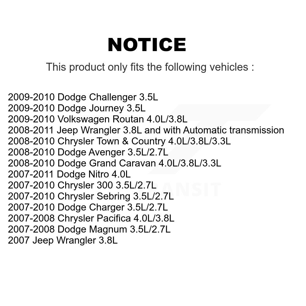 Engine Crankshaft Position Sensor SEN-2CRK0618 For Dodge Grand Caravan Jeep & - Image 2