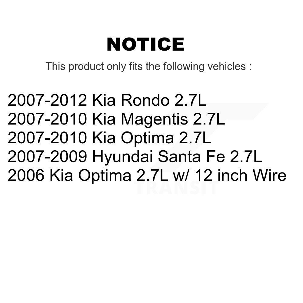 Engine Crankshaft Position Sensor SEN-2CRK0635 For Hyundai Santa Fe Kia Rondo - Image 2