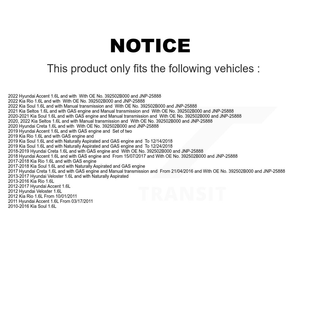 Ignition Knock Sensor SEN-2KNC0108 for Kia & Hyundai Accent, Soul - Image 2