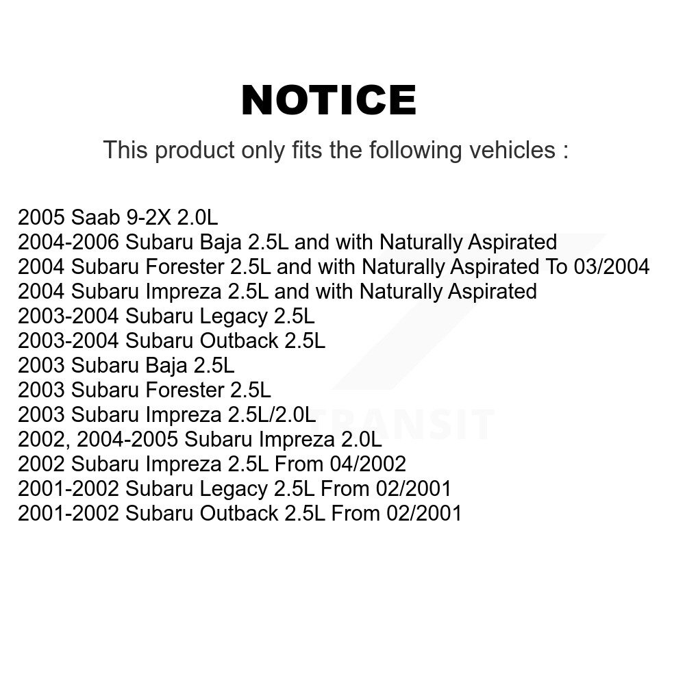 Ignition Knock (Detonation) Sensor SEN-2KNC0135 For Subaru Impreza Forester - Image 2