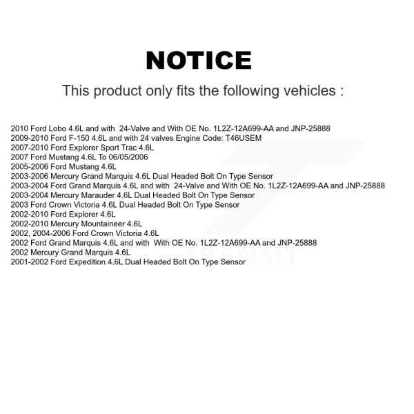 Ignition Knock (Detonation) Sensor SEN-2KNC0220 For Ford F-150 Mustang Sport - Image 2
