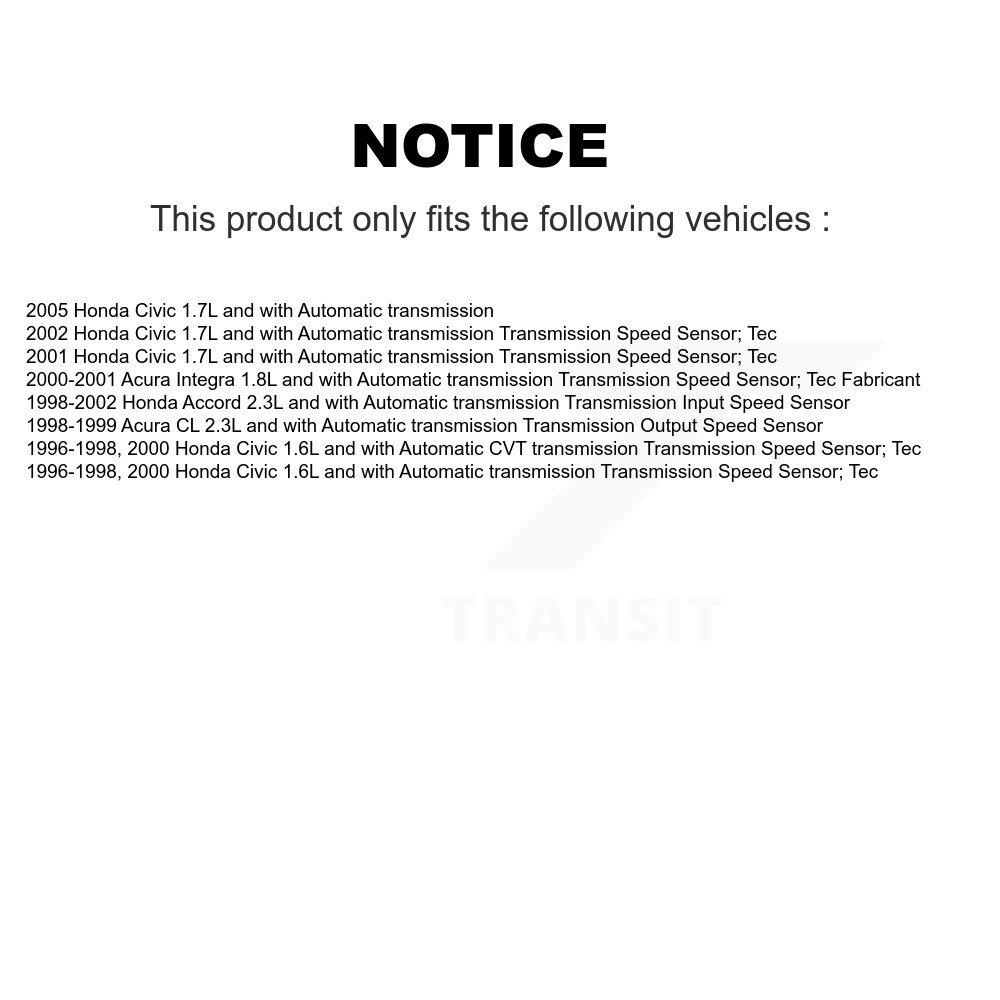 Speed Sensor SEN-2VSS0066 For Honda Civic Accord Acura Integra CL - Image 2