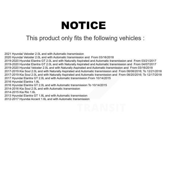 Speed Sensor SEN-2VSS0306 For Hyundai Accent Kia Soul Elantra GT Rio Veloster - Image 2