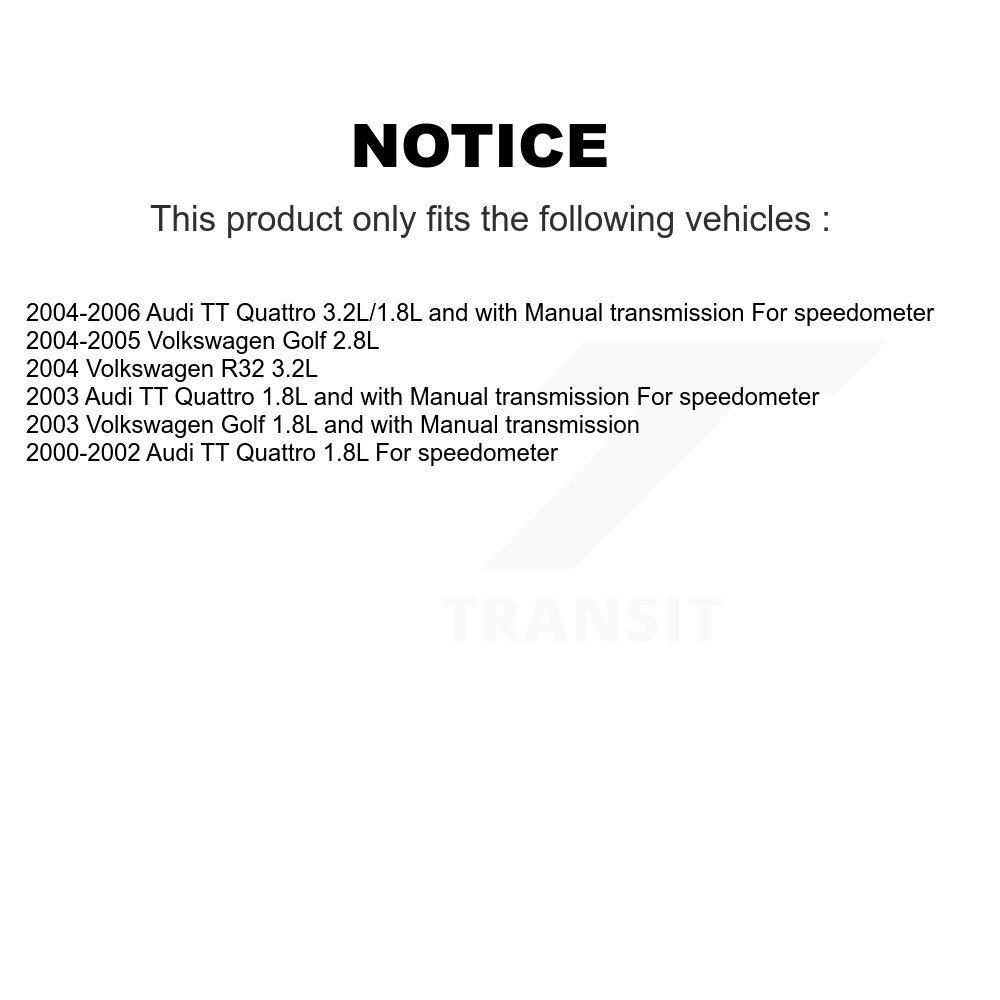 Vehicle Speed Sensor SEN-2VSS0395 For Volkswagen Golf Audi TT Quattro R32 - Image 2