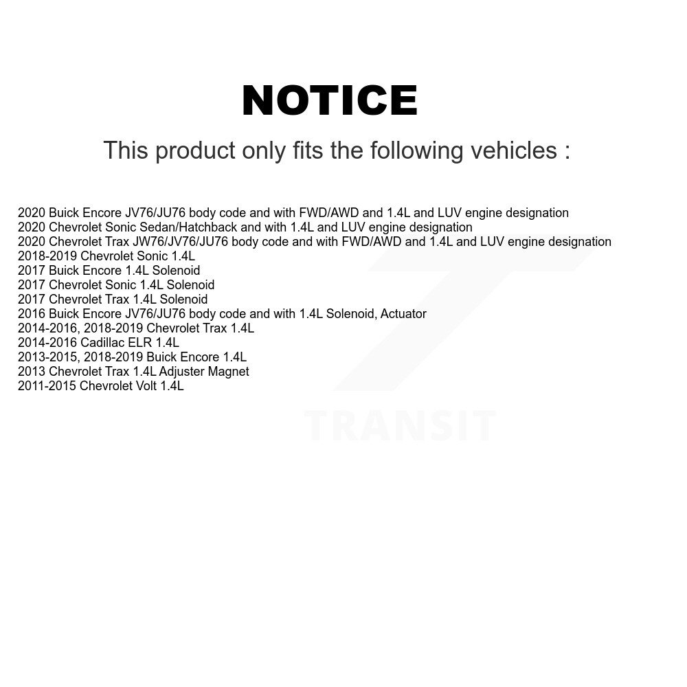 Engine Variable Valve Timing (VVT) SEN-2VTS0053 For Chevrolet Buick Encore - Image 2