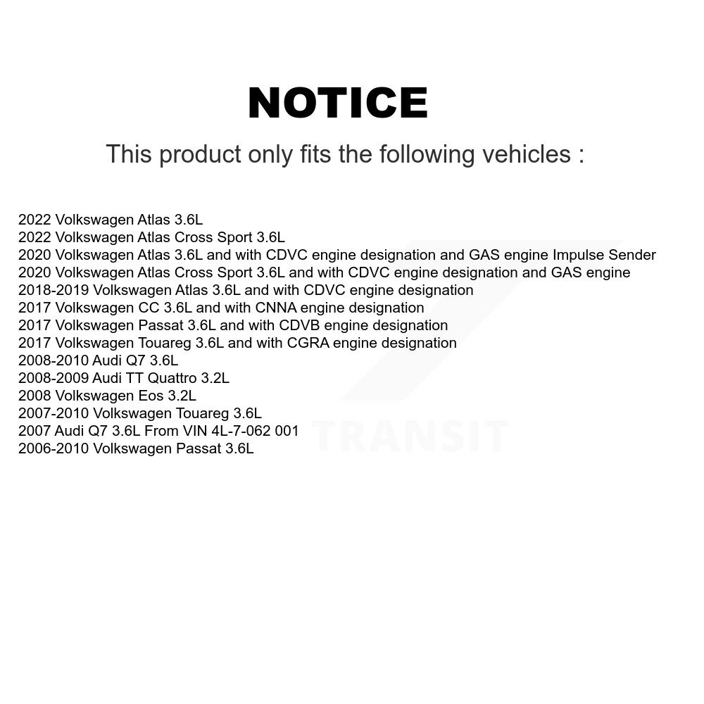 Engine Variable Valve Timing (VVT) Solenoid SEN-2VTS0085 For Volkswagen Atlas - Image 2