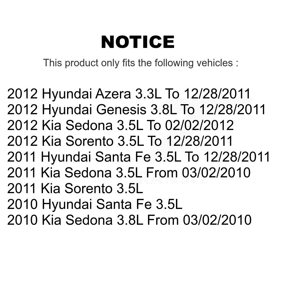 Engine Variable Valve Timing (VVT) Solenoid SEN-2VTS0109 For Hyundai Kia Fe - Image 2
